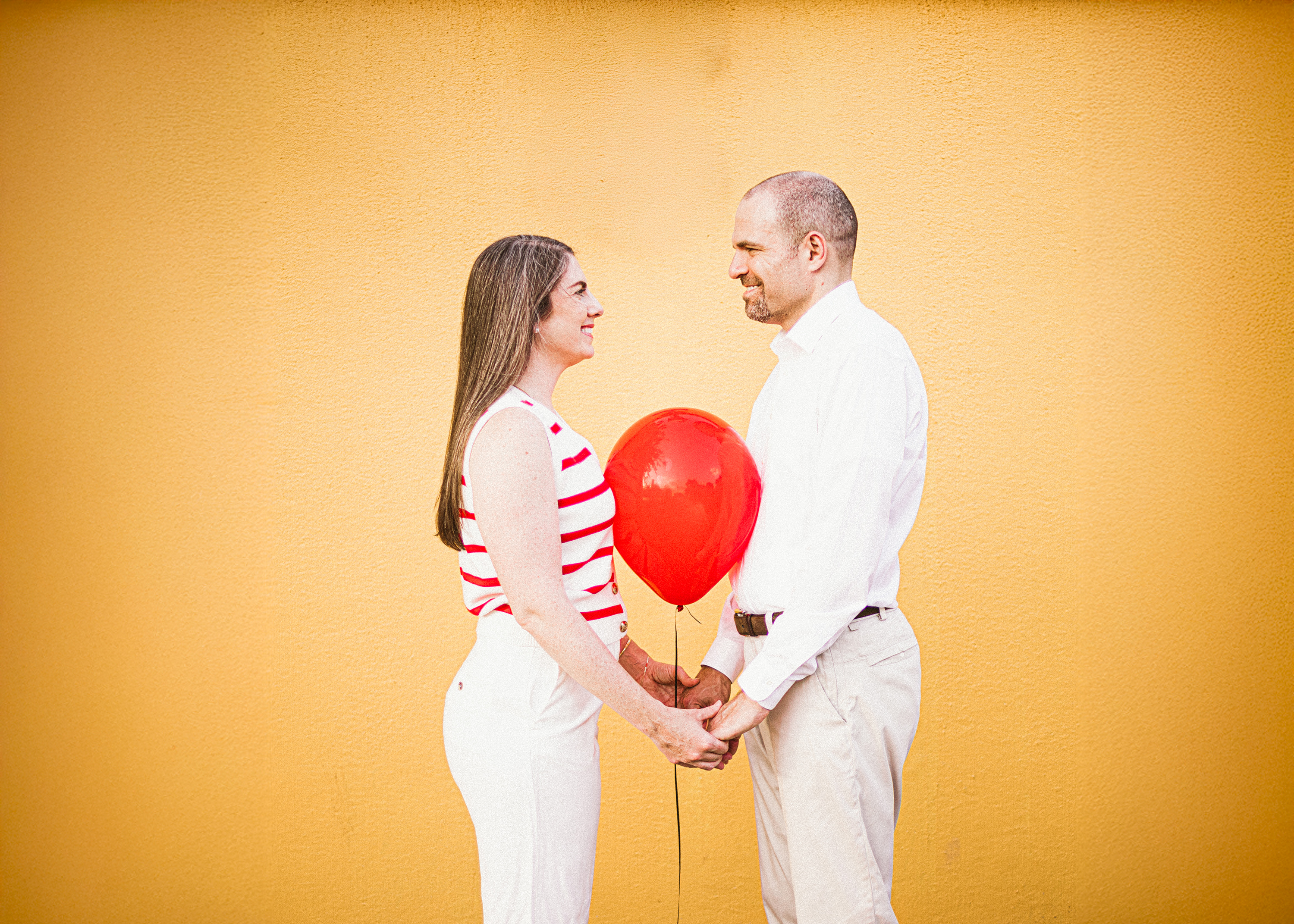 Couple with Red Balloon