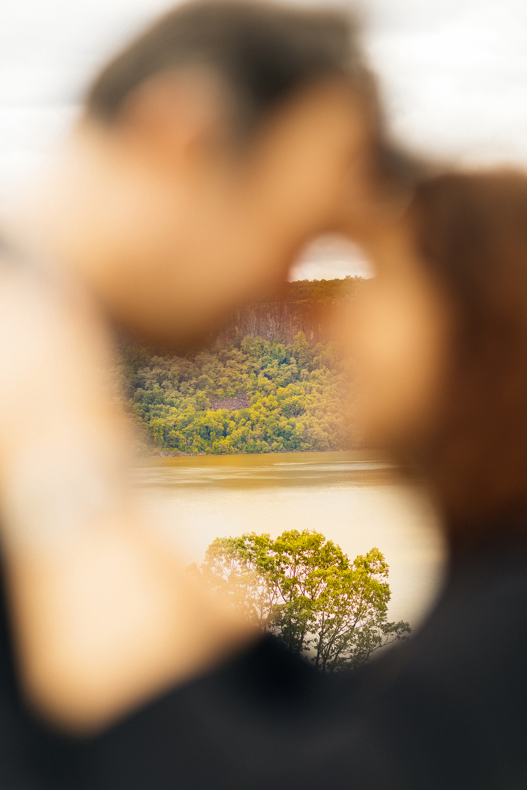 Close up couple portrait Brooklyn elopement