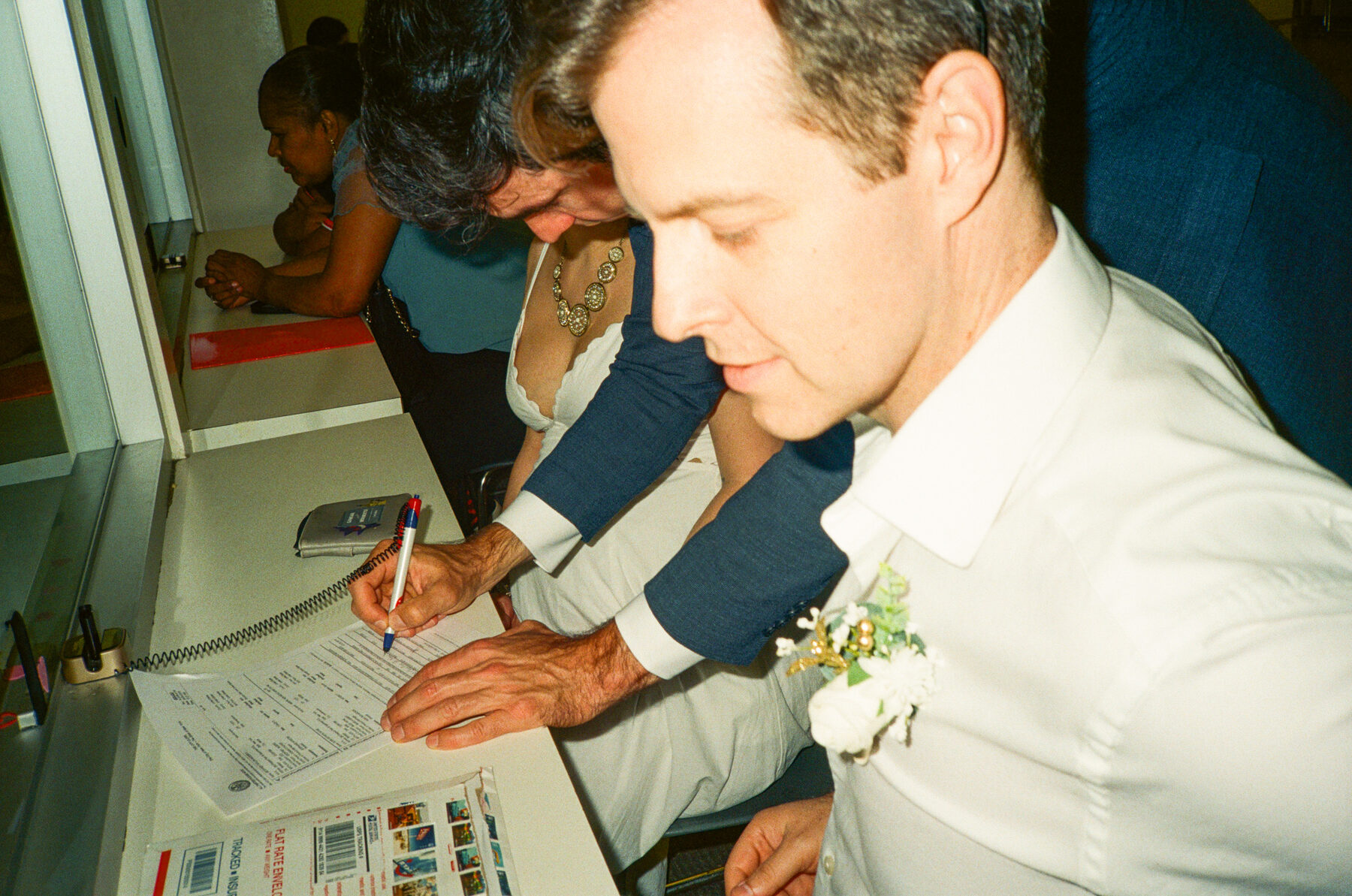 NYC courthouse elopement photography, 35mm film
