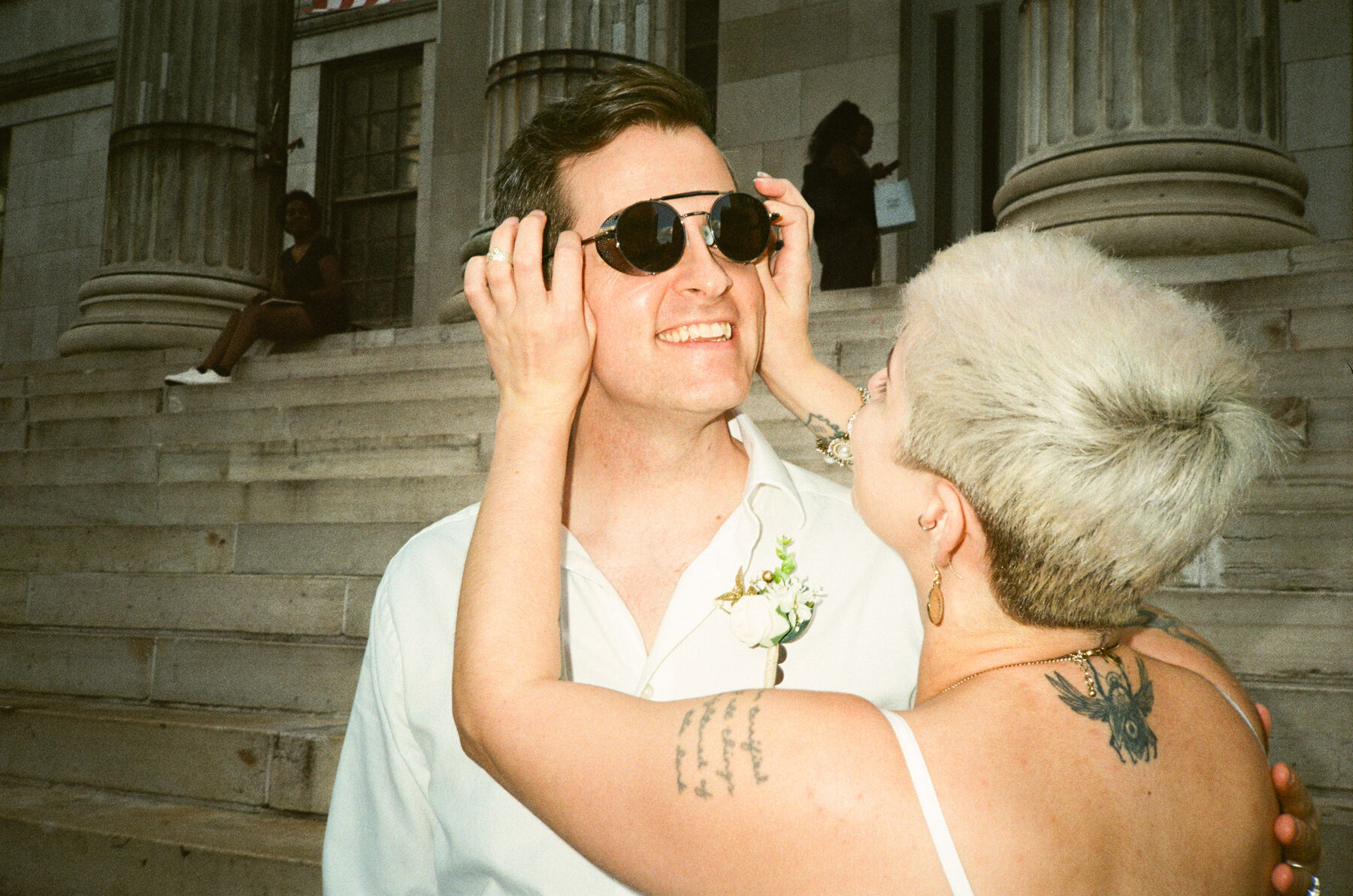 Olli and Geoffrey wedding, captured on film by Lana Dubkova, favorite photo